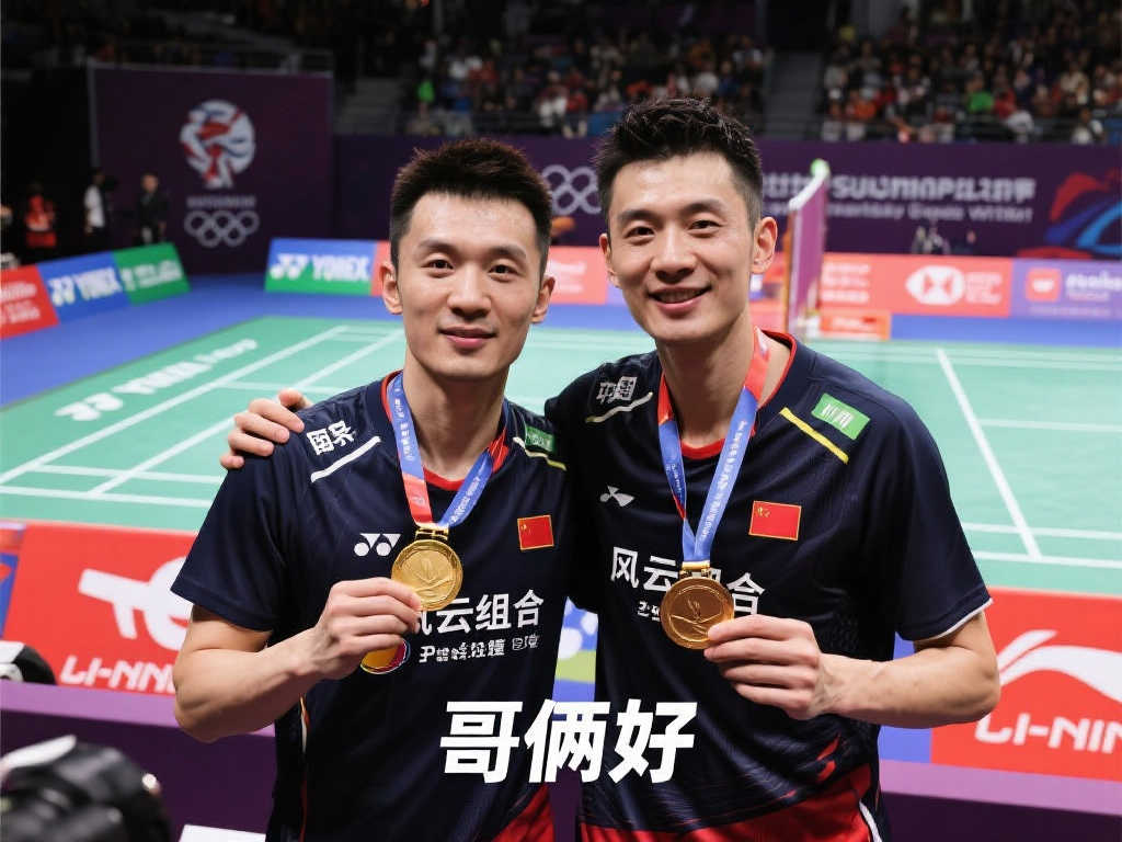 兄弟情深!前国羽男双蔡赟晒与风云组合苏杯现场合影 兄弟情深!前国羽男双蔡赟晒与风云组合苏杯现场合影